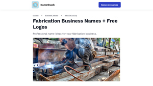 Namesnack - Fabrication Industry Overview