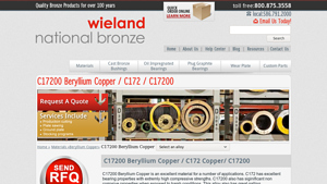 National Bronze - C17200 Beryllium Copper