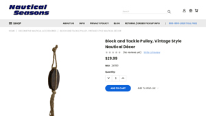 Nautical Seasons - Block and Tackle Pulley