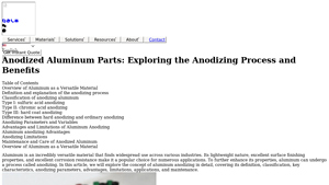 Neway Precision - Anodized Aluminum Parts