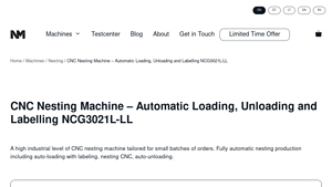 Nicho Machines - CNC Nesting Solutions