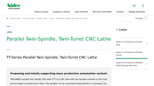 Nidec - Parallel Twin-Spindle CNC Lathe