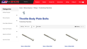 Nitrous Express - Throttle Body Plate Bolts