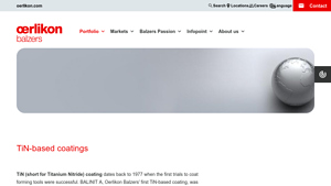 Oerlikon - BALINIT Coatings