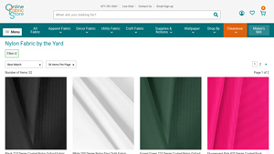 Online Fabric Store - Coated Nylon Oxford Fabric
