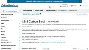 Online Metals - 1215 Carbon Steel