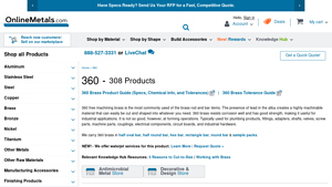 Online Metals - C360 Brass