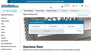 Online Metals - Stainless Steel Alloys