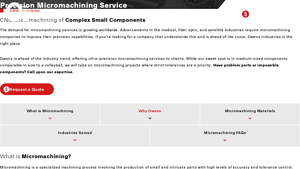 Owens Industries - Precision Micromachining Services