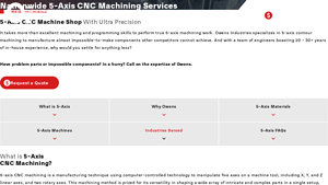 Owens Industries - 5-Axis CNC Machining Services