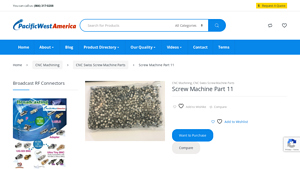 Pacific West America - Screw Machined Turned Products