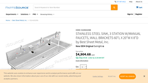 Best Sheet Metal - Stainless Steel Sink 3 Station