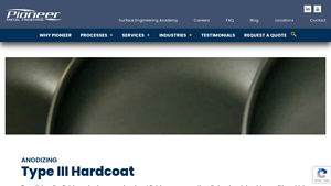 Pioneer Metal - Type III Anodize Finishes