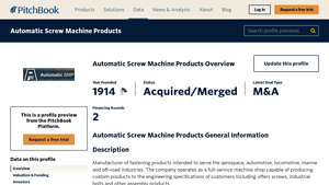 PitchBook - Fastening Solutions