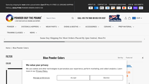 Powder Buy The Pound - Blue Powder Coatings