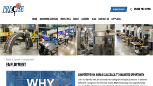 Precise Tool & Manufacturing - Machining Services