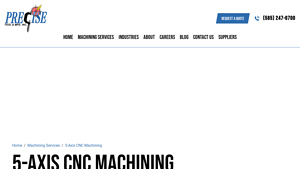 Precise Tool - 5-Axis CNC Machining
