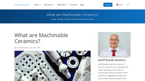 Precision Ceramics - Machinable Ceramics