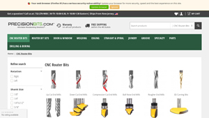 Precision Bits - Carbide CNC Router Bits