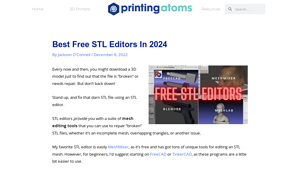 Printing Atoms - Best Free STL Editors in 2024