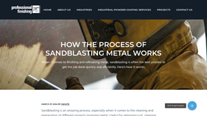 Professional Finishing - Sandblasting Solutions