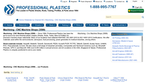 Professional Plastics - Plastic Sheets & Rods