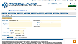 Professional Plastics - Bakelite