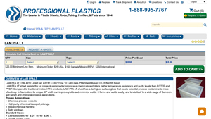 Professional Plastics - LAM PFA-LT Film