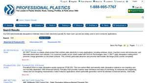 Professional Plastics - ESD Materials