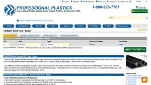 Professional Plastics - Torlon® 4301 Rod & Plate