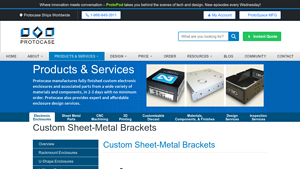 Protocase - Custom Sheet Metal Brackets