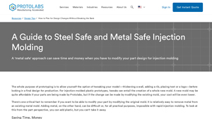 Protolabs - Injection Molding Services