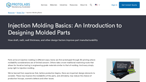 Protolabs - Injection Molding Services
