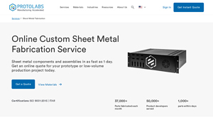 Proto Labs - Sheet Metal Fabrication Service