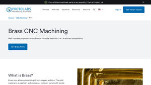 Protolabs - Brass CNC Machining