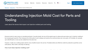 Protolabs - Injection Molding Services