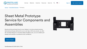Protolabs - Sheet Metal Fabrication Service