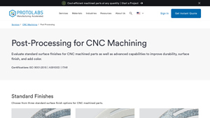Protolabs - Surface Finishes for CNC Machining