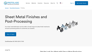 Protolabs - Sheet Metal Fabrication Services