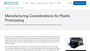 Protolabs - Plastic Prototyping Services