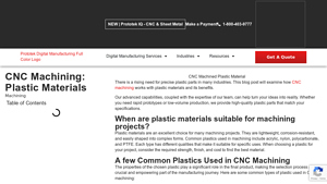 Prototek - CNC Machining of Plastic Parts