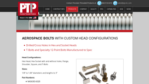 PTP Inc - Custom Aerospace Bolts