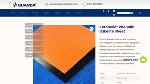 Quandaplastic - Ketonolic® Phenolic Bakelite Sheet