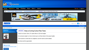 RC Groups - Carbon Fiber Tube Cutting Tools
