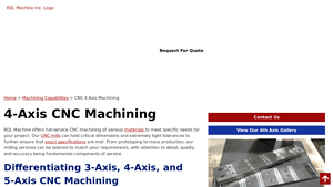 RDL Machine - 4-Axis CNC Machining