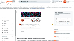 Reddit - YouTube Channels for Machining Tutorials