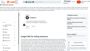 CNC Machines - Budget Options for Aluminum Milling