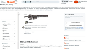 Reddit - Aluminum Comparison