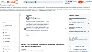 Reddit - Reference vs. Basic Dimensions