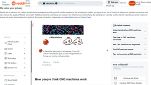 Reddit - CNC Machine Insights